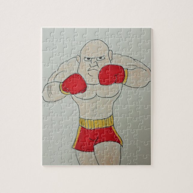 Rysk Boxare Skiss Foto Pussel (Vertikal)