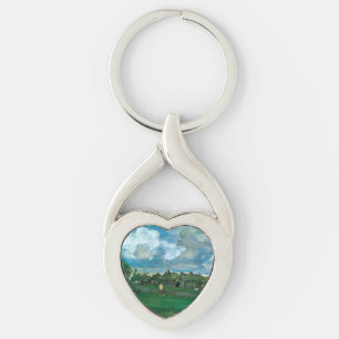 Rysk byage Valentin Serov Twisted Heart Silverfärgad Nyckelring