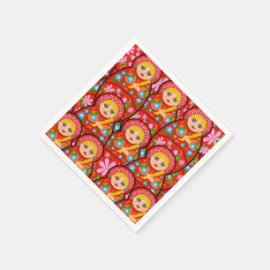 Rysk bygga bodocka - Matryoshka Pappersservett