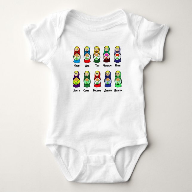 Rysk bygga bodocka (Matryoshka) Tee (Framsida)