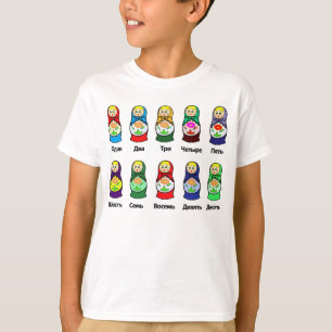 Rysk bygga bodocka (Matryoshka) Tröja