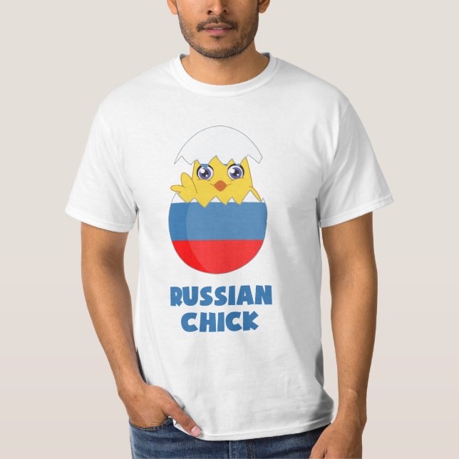 Rysk chick, en flicka från Ryssland Tee Shirt (Framsida)