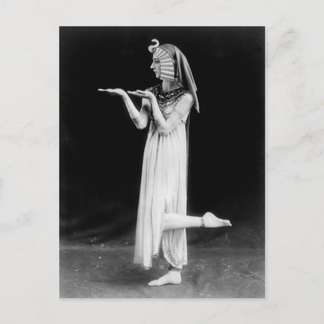 Rysk dansare i Cleopatra costume Vykort (Framsida)