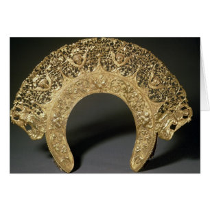 Rysk diadem med filigree-arbete hälsningskort