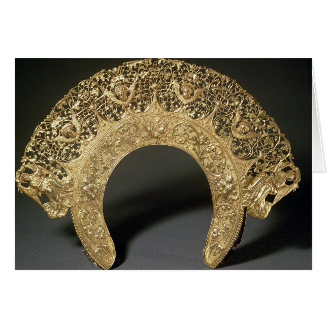 Rysk diadem med filigree-arbete hälsningskort (Framsidan Horizontal)