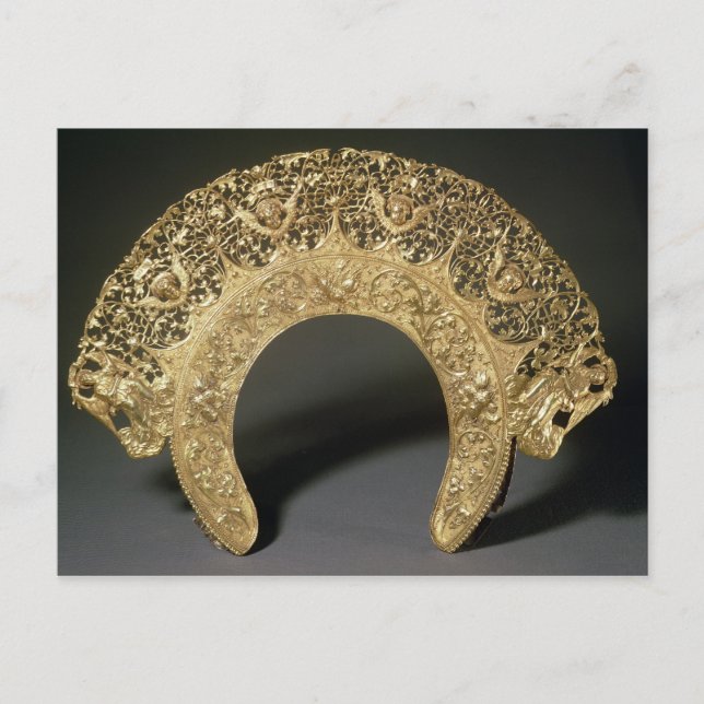 Rysk diadem med filigree-arbete vykort (Framsida)