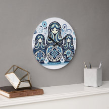 Rysk doll Wall Clock