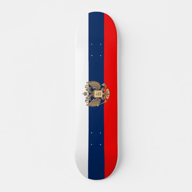 Rysk flagga mini skateboard bräda 18,5 cm (Framsida)