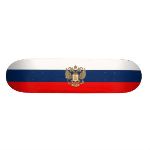 Rysk flagga mini skateboard bräda 18,5 cm