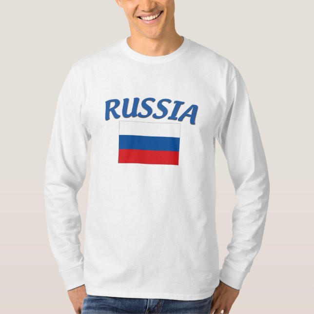 Rysk flagga t-shirt (Framsida)