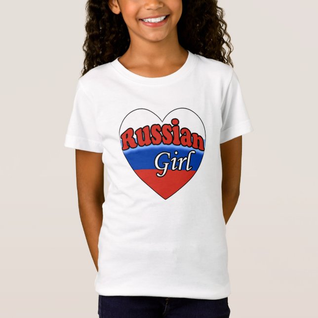 Rysk flicka t-shirt (Framsida)
