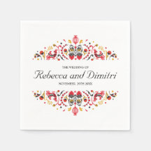 Rysk folkart Khokhloma Elegant bröllop