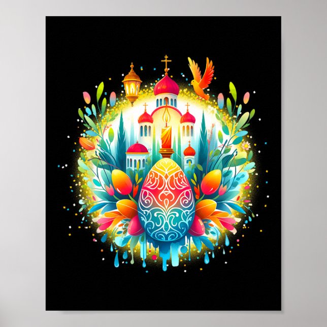 Rysk grekisk-ortodoxa Kor: han är borta Poster (Framsidan)