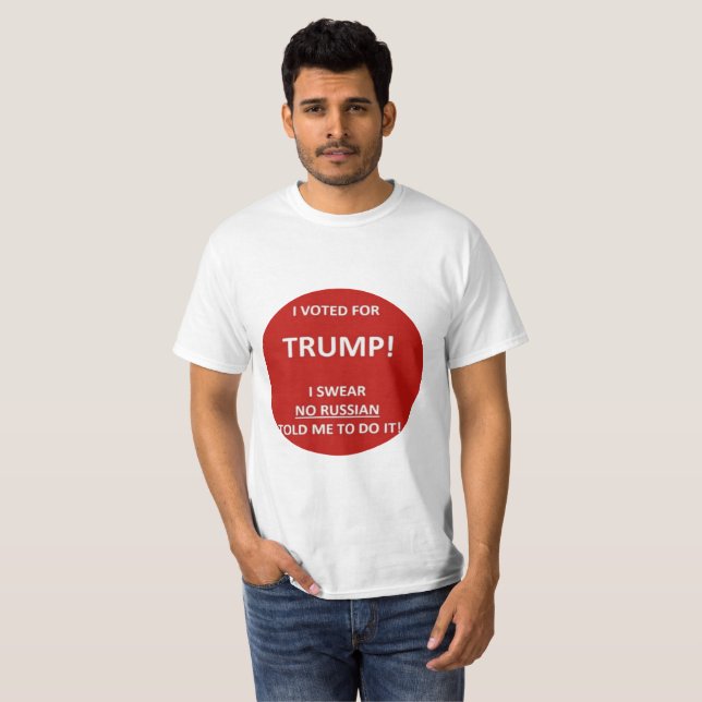 Rysk Hackerskjorta för trumf Tee Shirt (Hel framsida)