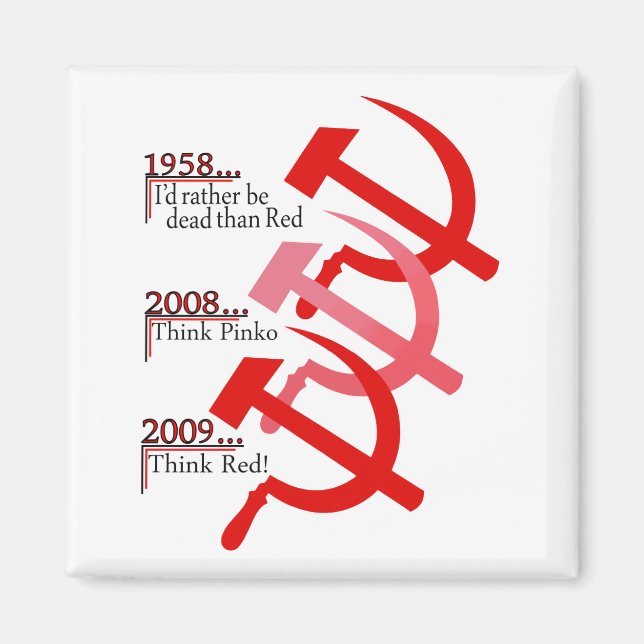 Rysk hammare och Sickle Emblem Magnet (Framsidan)