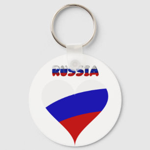 Rysk hjärtaflagga nyckelring