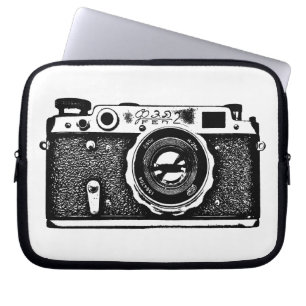 Rysk kamera - Svartvit Laptop Fodral