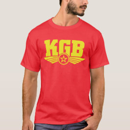 Rysk KGB-skjortagult/rött Tee Shirt