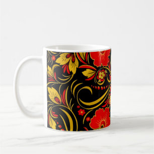 Rysk khokhloma kaffemugg