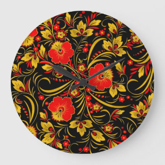 Rysk khokhloma stor klocka