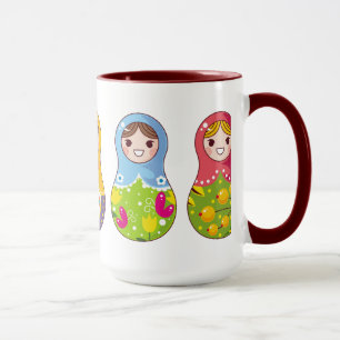 Rysk Matrioshka (Matreshka) mugg
