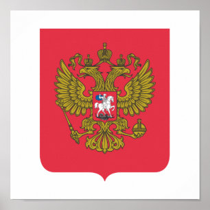 Rysk nationell emblem poster