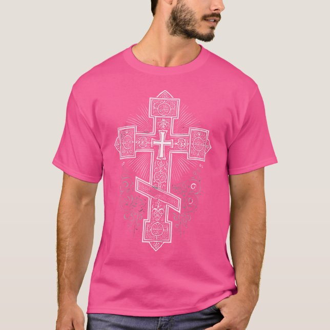 Rysk-ortodox Kor Ryssland kyrka ortodox Chri T Shirt (Framsida)