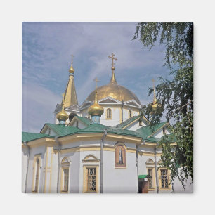 Rysk ortodox kyrka i den Ryssland magneten Magnet