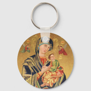 Rysk ortodox symbol - jungfruliga Mary och bebis Nyckelring
