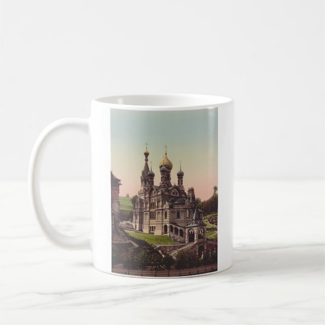 Rysk-ortodoxa kyrkan i Moskva Kaffemugg (Vänster)