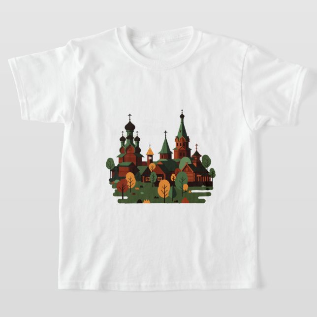 Rysk-ortodoxa kyrkan t shirt (Laydown)