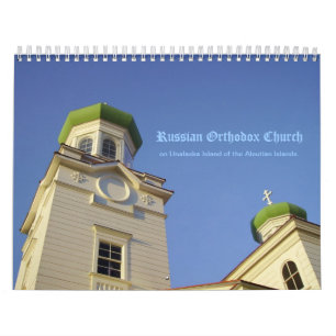 Rysk ortodoxkyrka av Unalaska Kalender