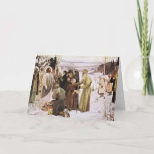 Rysk präst och bondegudstjänst Jesus Kort
