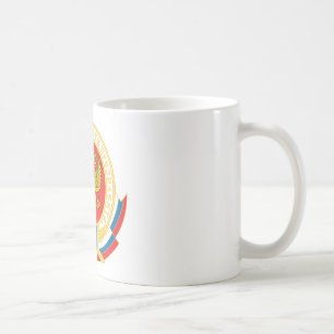 Rysk president säkerhetsemblem kaffemugg