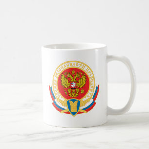 Rysk president säkerhetsemblem kaffemugg