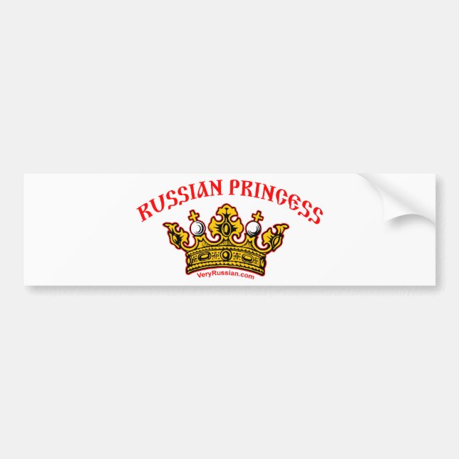 Rysk Princess Bildekal (Framsidan)