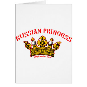 Rysk Princess Hälsningskort