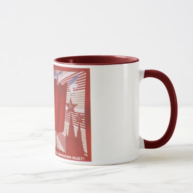 Rysk propaganda USSR USA Nuke Mugg (Höger)