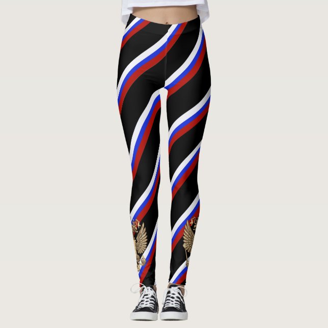 Rysk randflagga leggings (Framsida)