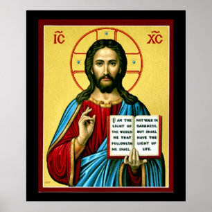 Rysk romersk-katolsk-ortodoxa Jesus Kristus Poster