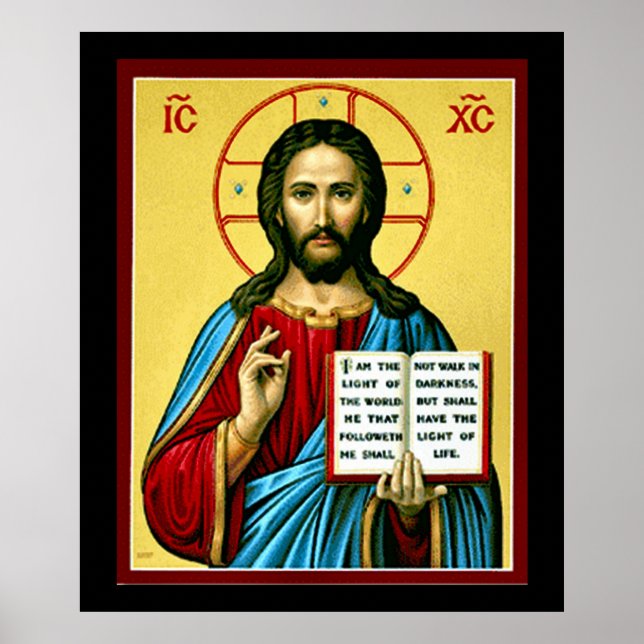 Rysk romersk-katolsk-ortodoxa Jesus Kristus Poster (Framsidan)
