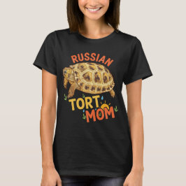 Rysk Sköldpadda Mamma Present till hennes Sköldpad T Shirt