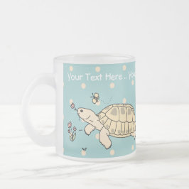 Rysk sköldpaddamugg för anpassade frostad glasmugg