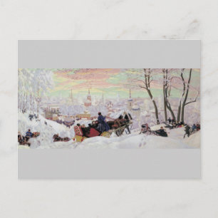 Rysk Sleigh Ride Vykort