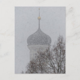 Rysk snöstorm vykort