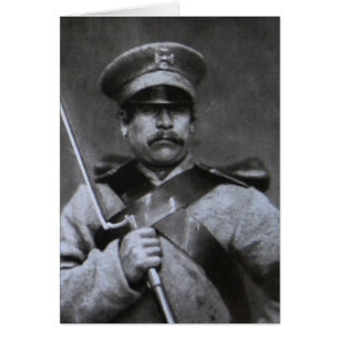 Rysk soldat hälsningskort