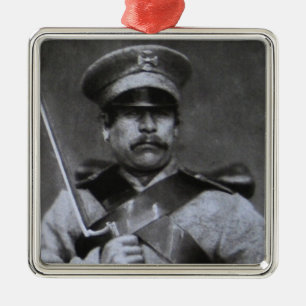 Rysk soldat julgransprydnad metall