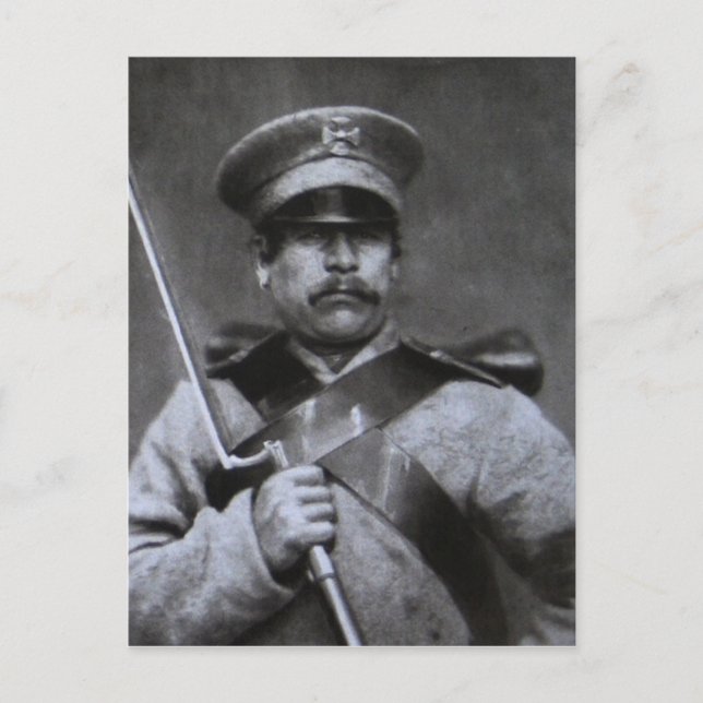 Rysk soldat vykort (Framsida)
