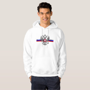 Rysk vapensköld sweatshirt med luva