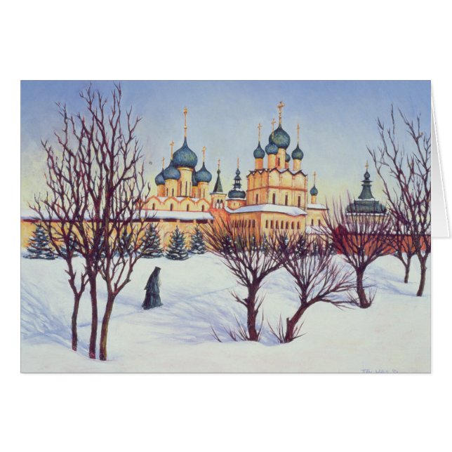 Rysk vinter 2004 hälsningskort (Framsidan Horizontal)